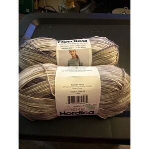 2 Skeins Of  Premier Yarns Nordica Self Patterning Yarn In Lilac